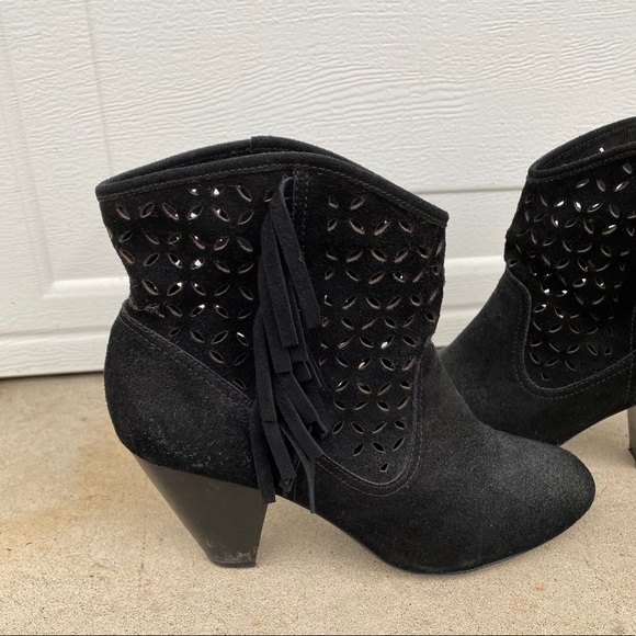 Jessica Simpson Suede Fringe Booties - Picture 5 of 10